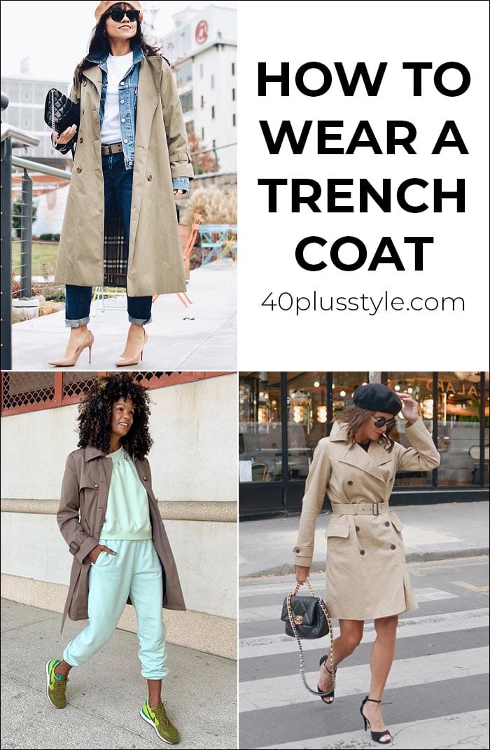 How to wear a trench coat and the best trench coats in stores now | 40plusstyle.com | 40plusstyle.com