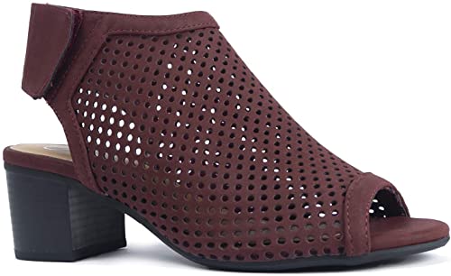 J. Adams Maddie Peep Toe Booties | 40plusstyle.com