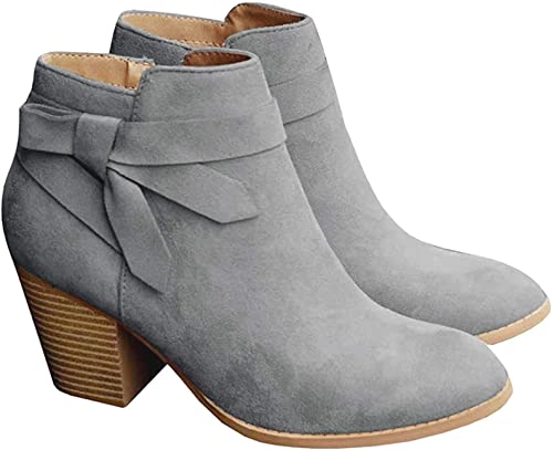 PiePieBuy Tie Knot Ankle Boots | 40plusstyle.cm