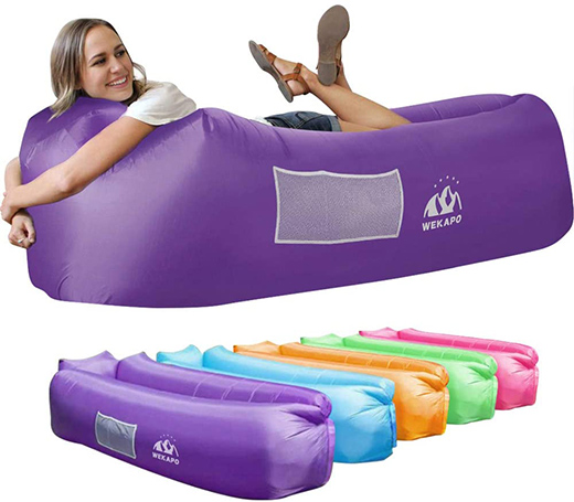 Travel gifts for women - Wekapo Inflatable Lounger Air Sofa Hammock | 40plusstyle.com