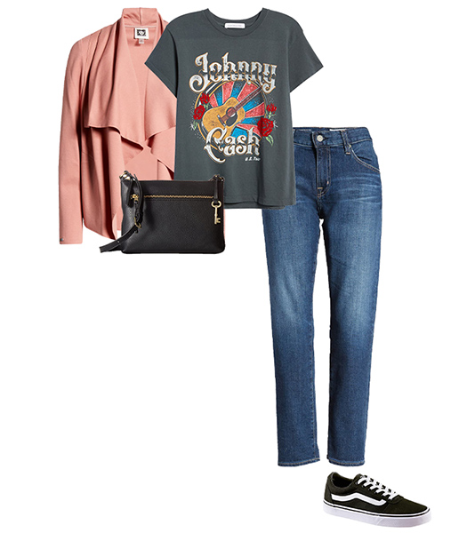 What to wear to a concert - a pair of boyfriend jeans | 40plusstyle.com
