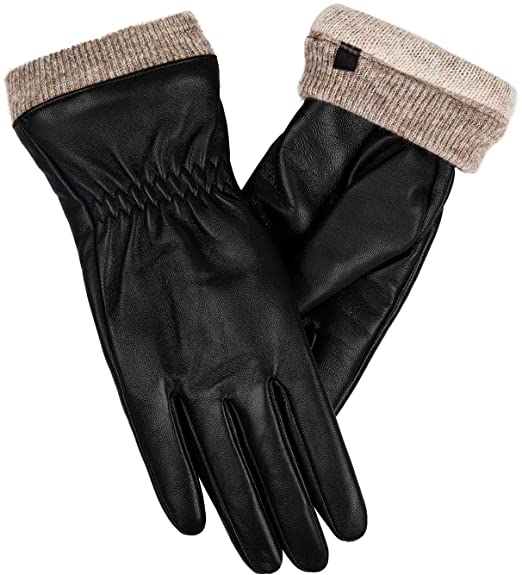 Alepo Genuine Sheepskin Leather Gloves | 40plusstyle.com