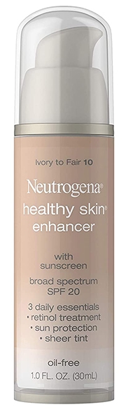 Neutrogena Healthy Skin Enhancer Sheer Face Tint with Retinol & Broad Spectrum SPF 20 | 40plusstyle.com