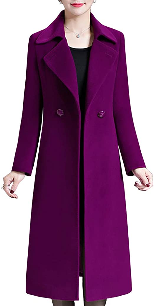Aprsfn mid-length wool blend coat | 40plusstyle.com