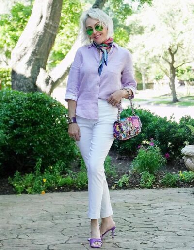 50 Shades of Purple: How to wear purple outfits in every shade from lilac to violet | 40plusstyle.com