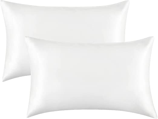 Bedsure Queen Size Satin Pillowcase Set | 40plusstyle.com