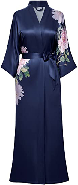 SIORO Silk Kimono Robe | 40plusstyle.com