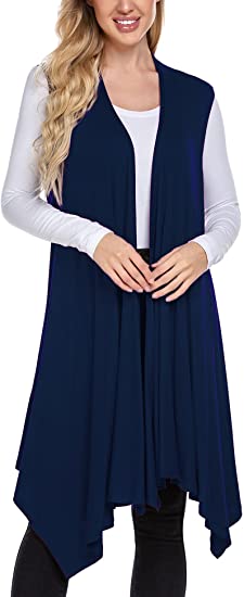 Meaneor sleeveless cardigan | 40plusstyle.com