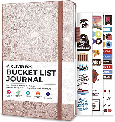 Clever Fox Bucket List Journal – Inspiring Bucket List & Travel Book for Memories & Adventures | 40plusstyle.com