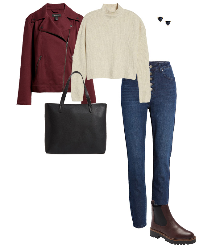 Turtleneck and jeans | 40plusstyle.com