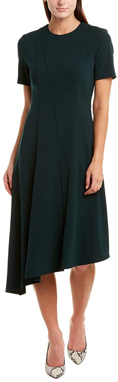 Best Amazon dresses - Donna Morgan Asymmetric Hem Fit and Flare Dress | 40plusstyle.com