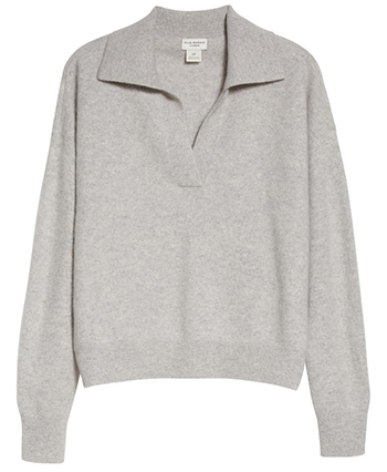 Best loungewear - Club Monaco boiled collar cashmere sweater | 40plusstyle.com