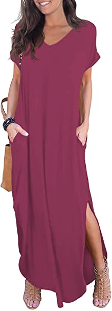 GRECERELLE Split Maxi Dress | 40plusstyle.com
