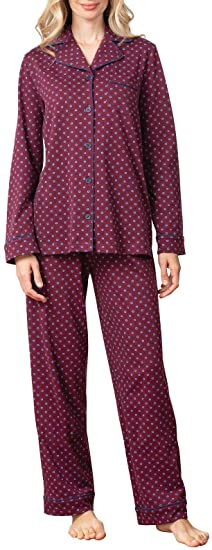 PajamaGram Cotton Jersey Pajama Set | 40plusstyle.com
