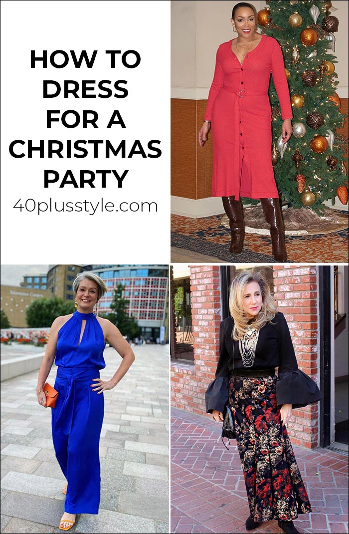 How to dress for a Christmas party | 40plusstyle.com