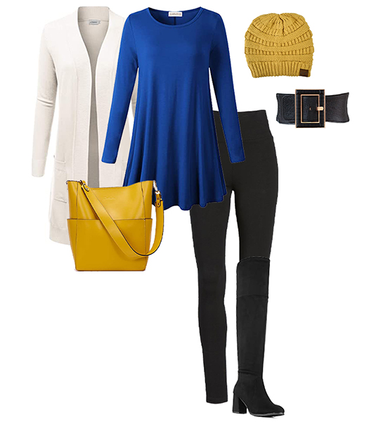 Winter fashion ideas: Drape and belt | 40plusstyle.com