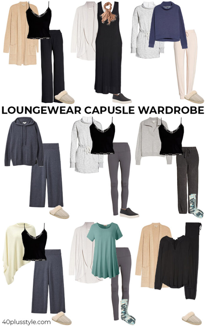 Loungewear capsule wardrobe | 40plusstyle.com