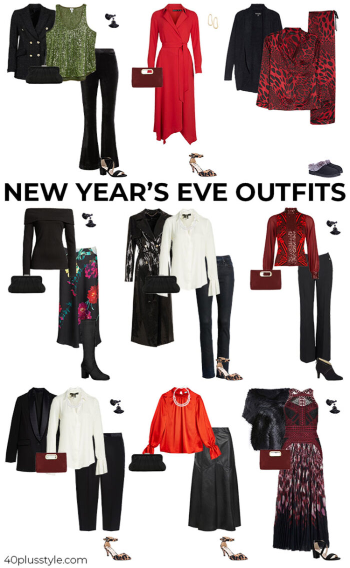 New Year's Eve outfits capsule wardrobe 2021 | 40plusstyle.com