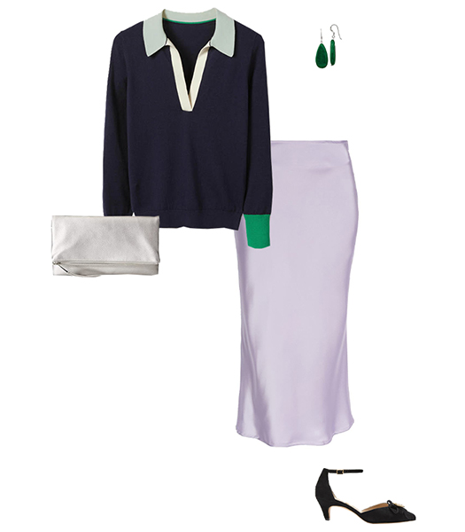 Christmas party outfit 6: Pastels | 40plusstyle.com