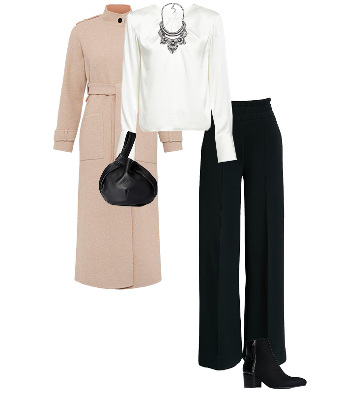Wide legged pants outfit | 40plusstyle.com