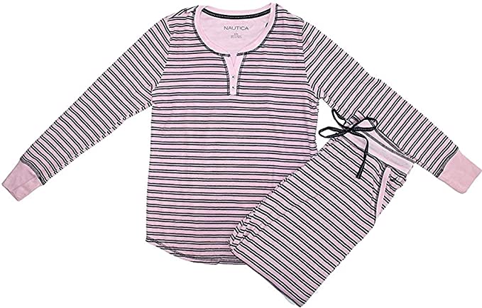 Nautica Fleece Pajama Set | 40plusstyle.com