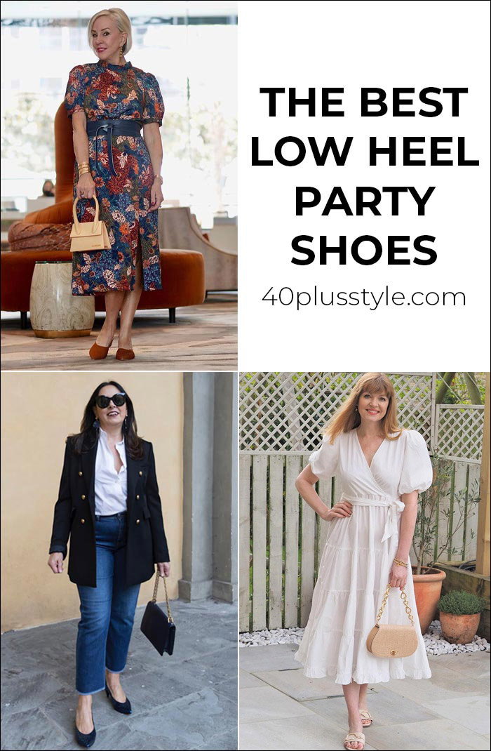 The best low heel party shoes that look even better than stilettos | 40plusstyle.com