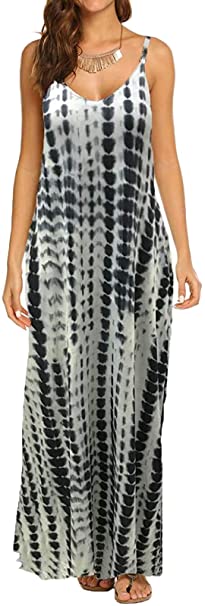 Best dresses on Amazon - OURS Printed Maxi Dress | 40plusstyle.com