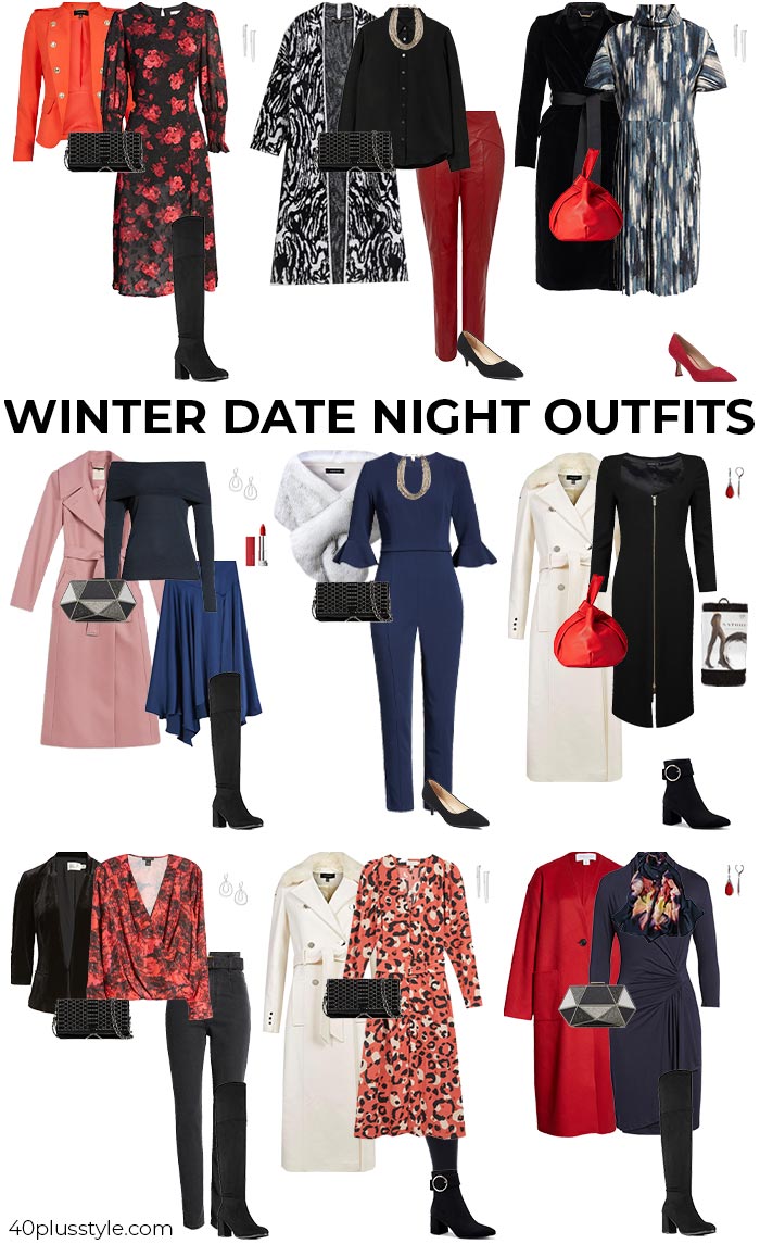 Winter date night outfits | 40plusstyle.com 