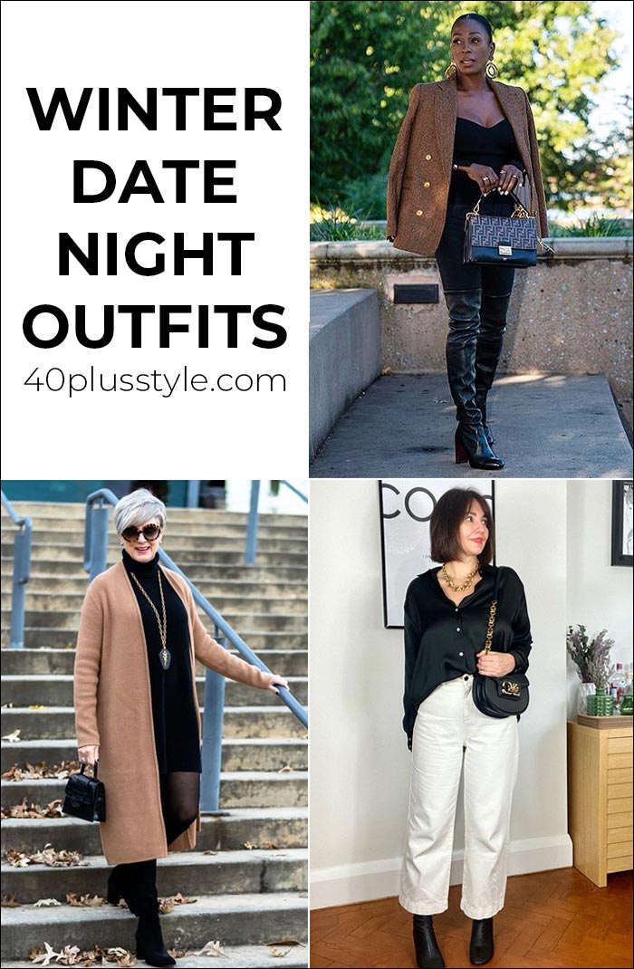 Winter date night outfits to make sure you look good and stay warm | 40plusstyle.com