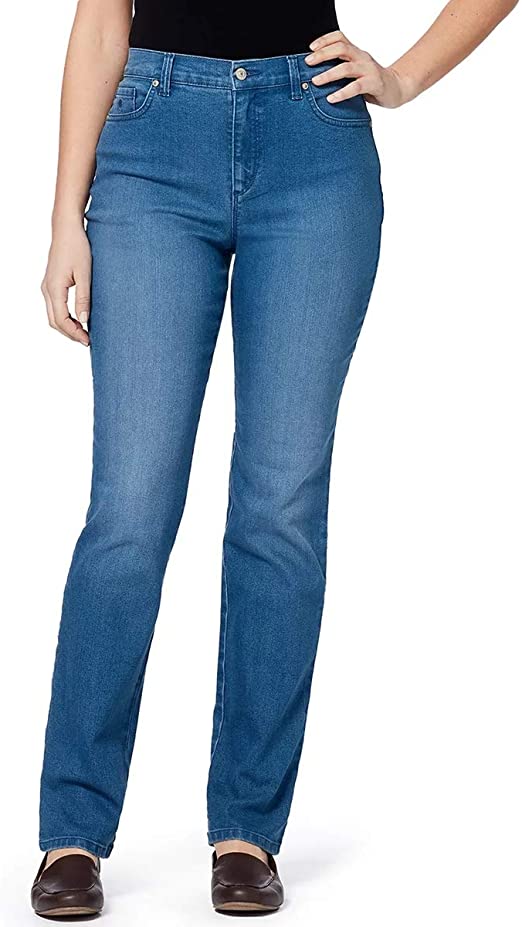 Gloria Vanderbilt Amanda Classic High Rise Tapered Jeans | 40plusstyle.com