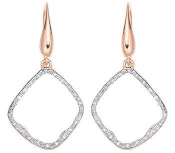 Monica Vinader Riva Diamond Hoop Drop Earrings in the New Year sale | 40plusstyle.com