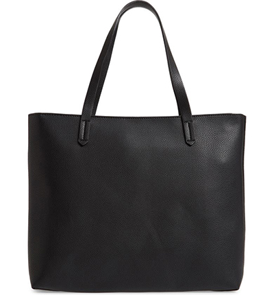 BP. Faux Leather Classic Tote | 40plussstyle.com