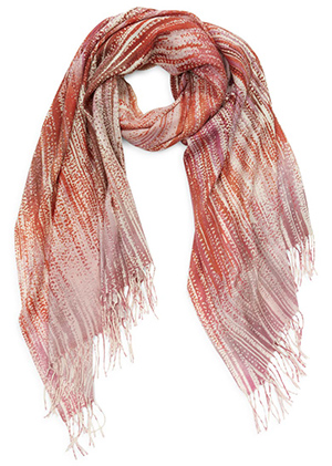 Nordstrom Tissue Print Wool & Cashmere Wrap Scarf | 40plusstyle.com