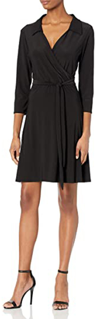 Star Vixen Faux Wrap Dress | 40plusstyle.com