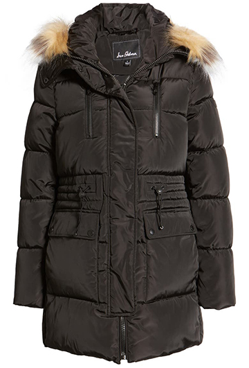 Sam Edelman Water Repellent Parka with Removable Faux Fur Trim in the new Year sale | 40plusstyle.com