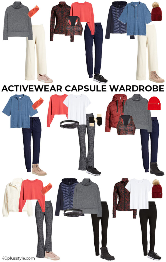 Activewear capsule wardrobe | 40plusstyle.com