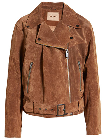 BLANKNYC Suede Moto Jacket | 40plusstyle.com