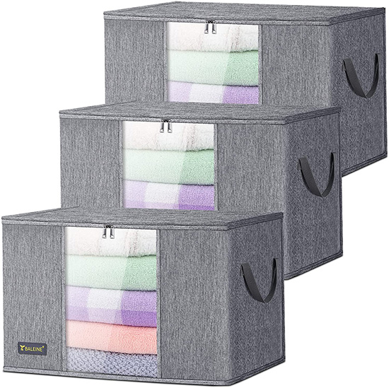 How to organize a closet - BALEINE 3PK Premium Oxford Closet Storage Bags | 40plusstyle.com