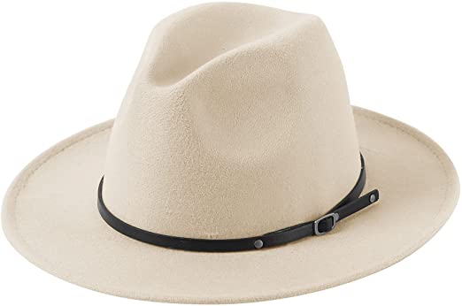 Lanzom Wide Brim Fedora Hat | 40plusstyle.com