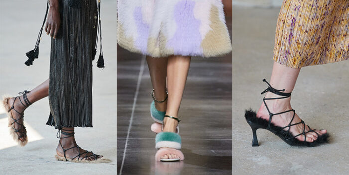 Furry shoes among the shoe trends for spring | 40plusstyle.com