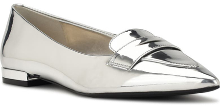 Ballet Flat Nine West Lallin Pointed Toe | 40plusstyle.com