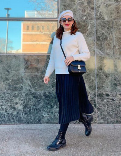 What to wear with a black skirt: 9 black skirt outfits to inspire you | 40plusstyle.com
