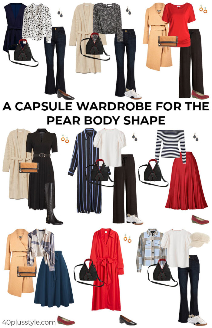 Pear shaped body outfits