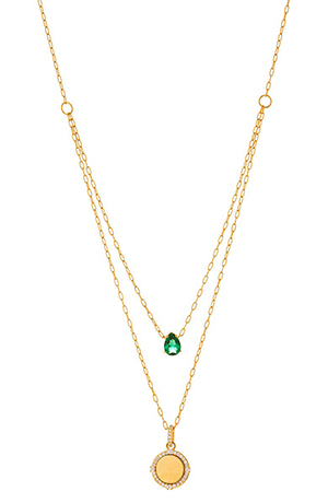 Nadri Social Lights Layered Pendant Necklace | 40plusstyle.com