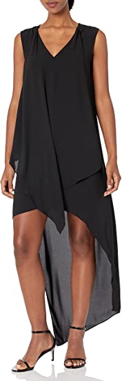 BCBGMAXAZRIA Tara Cascade Ruffle Dress | 40plusstyle.com