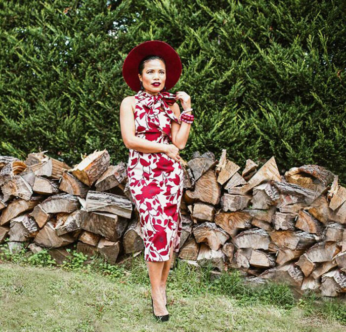How to find your style - Souri wears a red dress | 40plusstyle.com