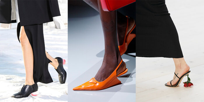 Trending shoes for women - sculptural heels | 40plusstyle.com