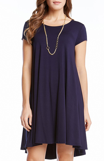 Karen Kane Maggie Cap Sleeve Trapeze Dress | 40plusstyle.com