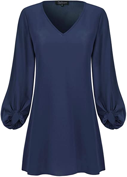 SOLERSUN Chiffon Tunic Dress | 40plusstyle.com