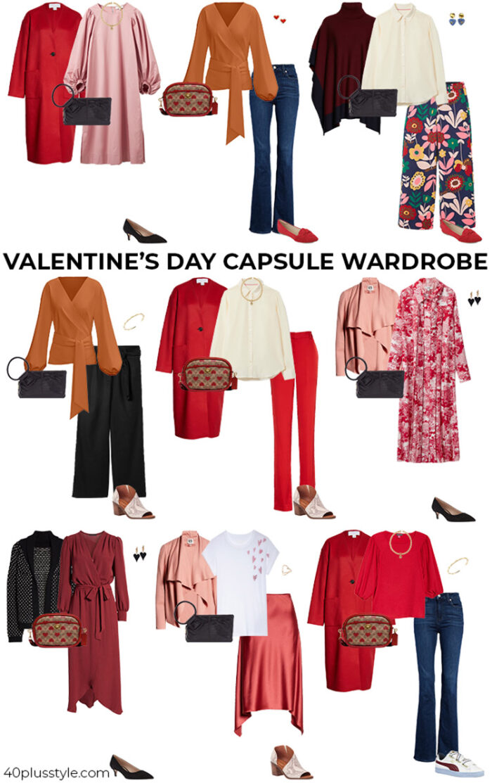Valentine's Day capsule wardrobe | 40plusstyle.com